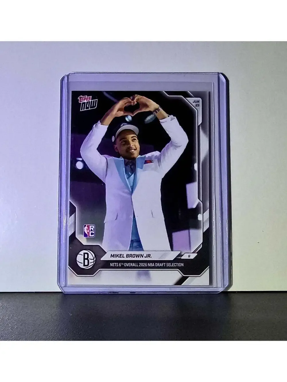 Mikel Brown Jr. Rookie 2026-27 Topps NBA Draft Night #MBRO Card Nets